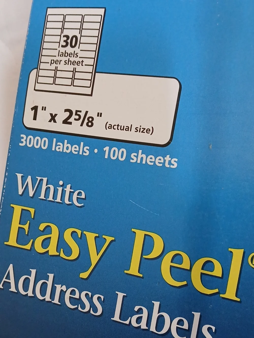 Avery 30 labels
